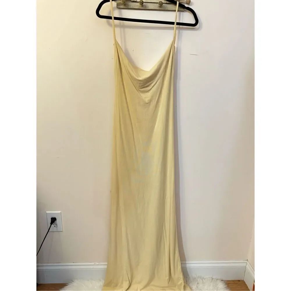 DANIELLE BERNSTEIN - EVENING JERSEY DRESS IN TAUPE L